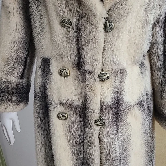 Genuine midi Fur coat - Picture 4 of 16